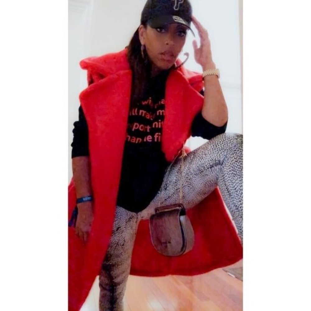 Miz Ready or Not: Faux Sherpa Fur Trench Vest L XL XXL